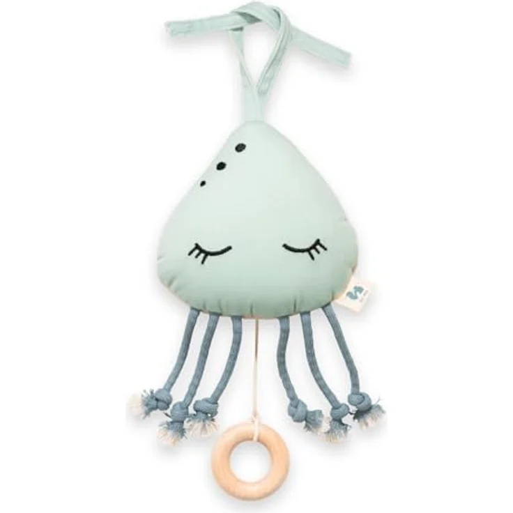 Hauck Spieluhr Cuddle N Sleep, Jellyfish Spieluhr mit mechanischem Spielwerk und waschbarer Funktion – Bild 2