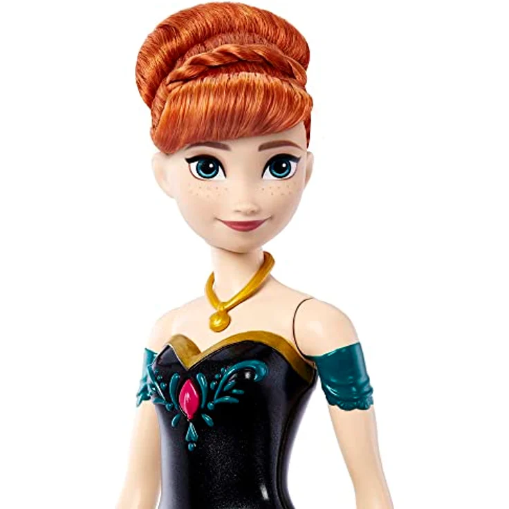 Disney Frozen - Anna Heute, zum ersten Mal, Puppe mit exklusivem Look, singt Heute, zum ersten Mal aus dem Film, Spielzeug für Kinder 3+ Jahre, HMG42 – Bild 4