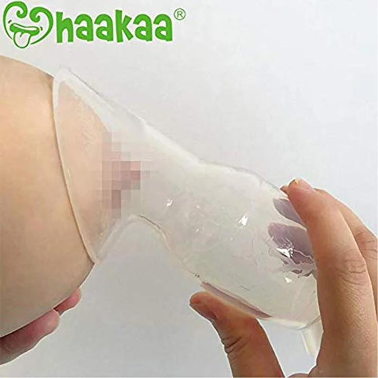 Haakaa Manuelle Milchpumpe mit Saugfuß, 150 ml, aus 100 % lebensmittelechtem Silikon, BPA-frei – Bild 4