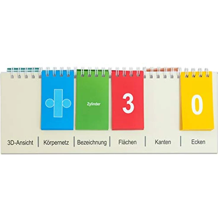 Betzold Körper-Flip, Lernspielzeug für Mathematik und Geometrie mit Selbstkontrolle und platzsparendem Design – Bild 5