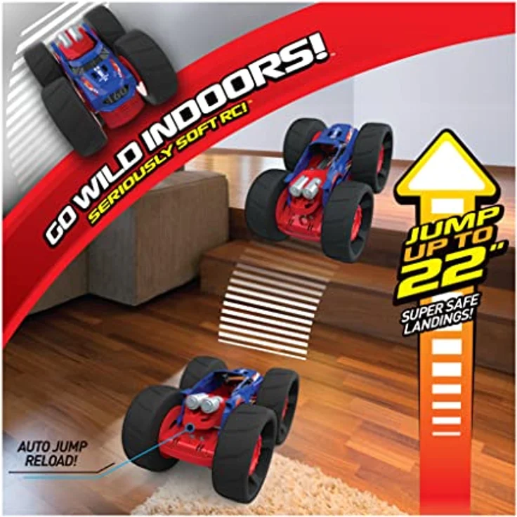 Air Hogs Jump Fury ferngesteuertes Fahrzeug für drinnen springt bis zu 55cm hoch Auto 1:15 4 Jahr(e) – Bild 4