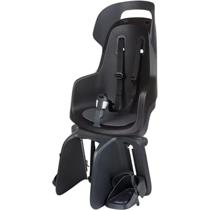 Bobike Fahrradkindervordersitz GO MAXI für 26”-29” Fahrräder, Urban Schwarz, TÜV GS geprüft