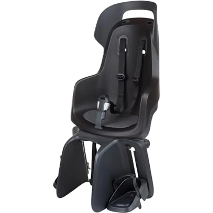 Bobike Fahrradkindervordersitz GO MAXI für 26”-29” Fahrräder, Urban Schwarz, TÜV GS geprüft – Bild 1