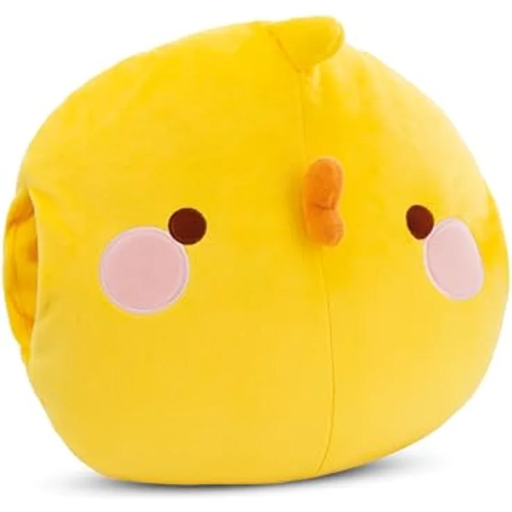 NICI Handmuff Piu Piu 33x33x10cm - Flauschiger Kinder Muff mit Piu Piu Gesicht für Mädchen, Jungen & Babys, Handwärmer ideal für kalte Tage - Gelb