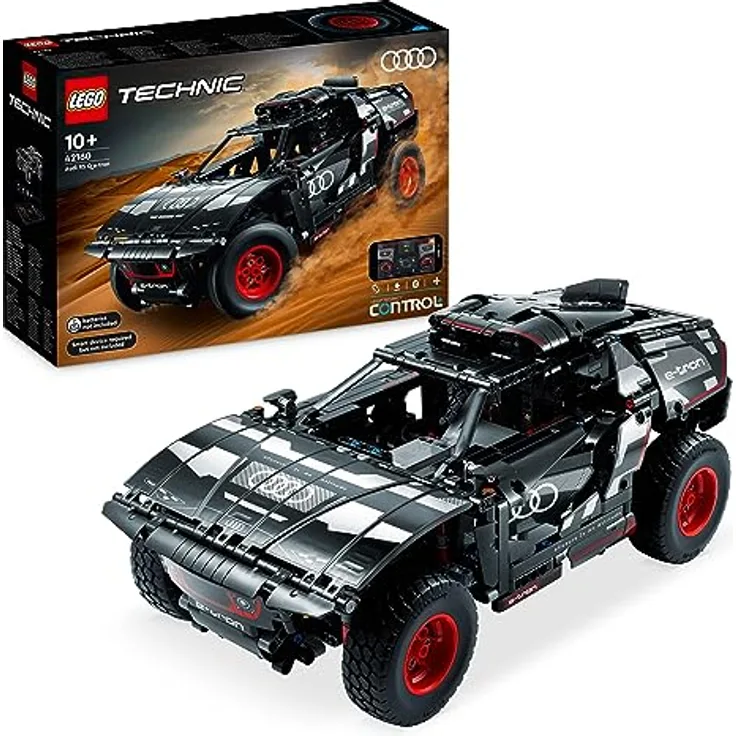 LEGO Technic Audi RS Q e-tron, ferngesteuertes Rallye-Auto-Spielzeug, Dakar-Rallye-Geländewagen, App-gesteuerter RC mit Control+, Geschenk für Jungen, Mädchen und Fans ab 10 Jahren zum Bauen 42160