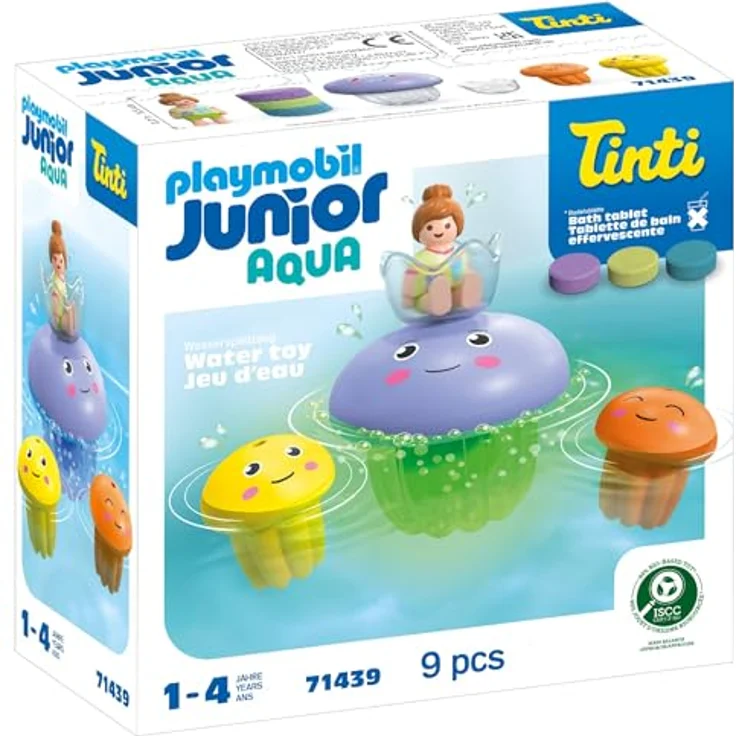 Playmobil® Konstruktions-Spielset Bunte Quallenfamilie, inkl. 3 Tinti-Badetabletten (71439), (9 St), JUNIOR AQUA & Tinti, Made in Europe – Bild 3