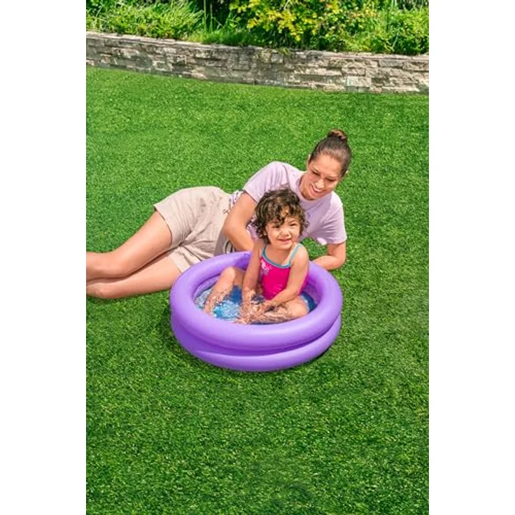 Bestway Planschbecken Ø 61 x 15 cm, strapazierfähiges PVC, 21 Liter Wasserkapazität, 2 Designs – Bild 2