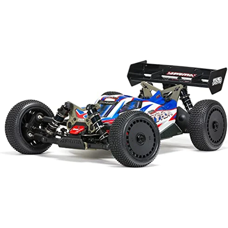 ARRMA TLR Tuned Typhon 6S 4 Wheel Drive BLX 1/8 Buggy RTR ARA8406 Car, Brushless Spektrum Antriebssystem, Race Spec-Farben – Bild 1