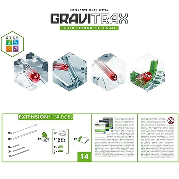 Ravensburger GraviTrax Extension Bridges - Zubehör für das Kugelbahnsystem. Kombinierbar mit allen GraviTrax Produktlinien, Starter-Sets, Extensions und Elements, Konstruktionsspielzeug ab 8 Jahren – Bild 3