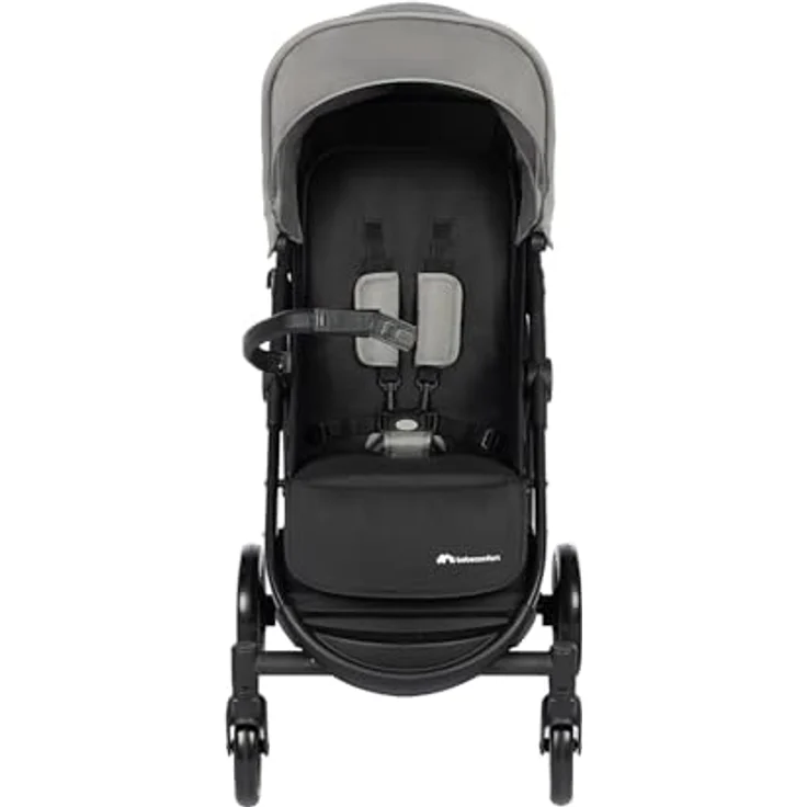 Bebeconfort Ingenious Kompakter Kinderwagen mit Liegeposition, geeignet von Geburt bis 4 Jahre, bis 22 kg, Tinted Grey, mit recyceltem Leder und XXL-Korb – Bild 4