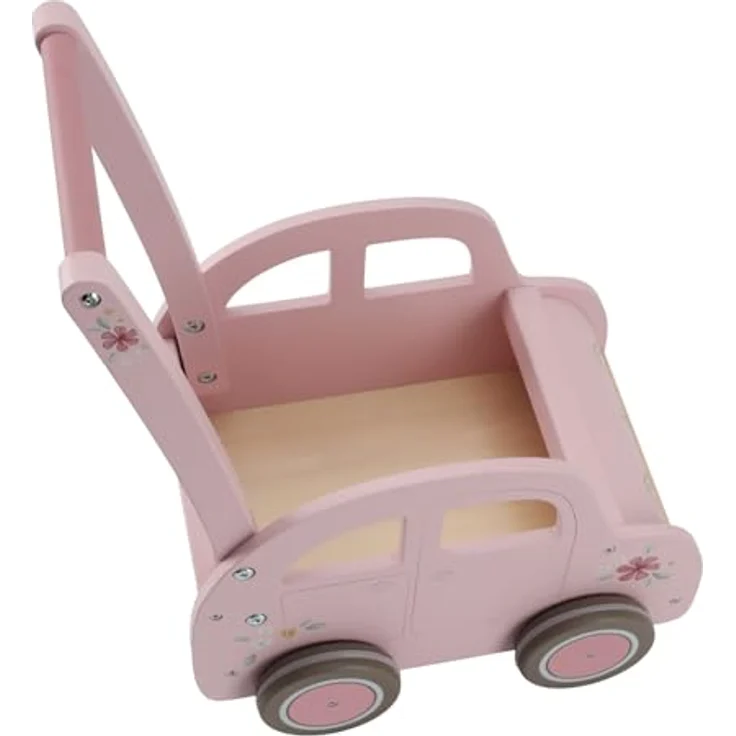 Little Dutch 7128 FSC Holz Laufwagen Auto - Fairy Garden rosa, Spielzeugtruhe aus nachhaltigem Holz – Bild 4