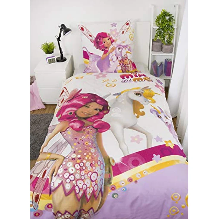 Herding Mia & Me Bettwäsche-Set, Wendemotiv, Kopfkissenbezug 80 x 80 cm, Bettbezug 135 x 200 cm, Baumwolle/Renforcé, Mehrfarbig – Bild 3