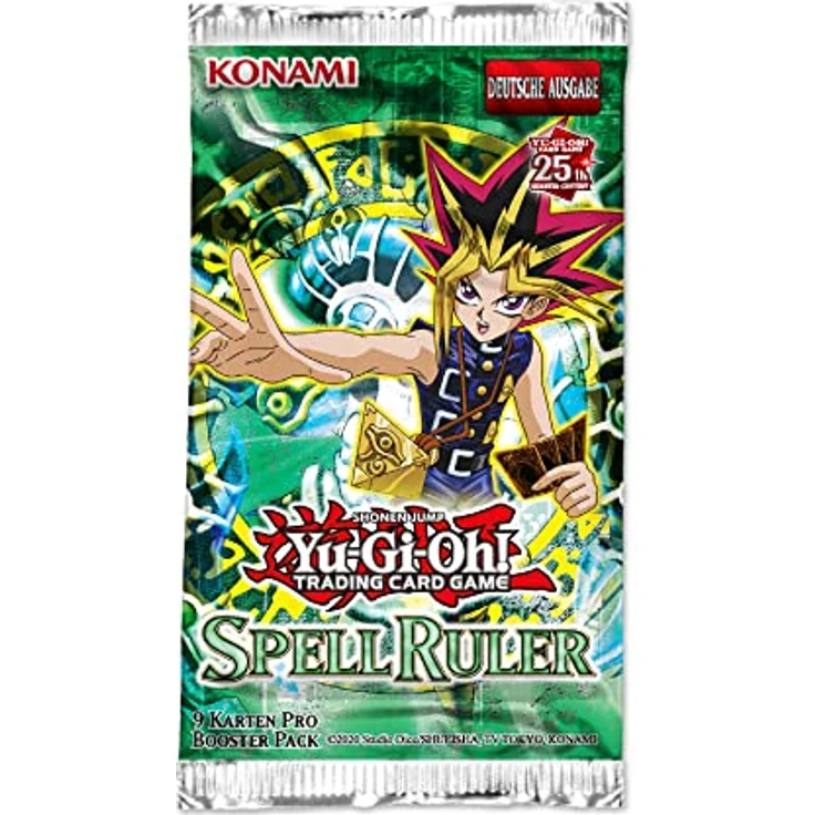 Yu-Gi-Oh! TRADING CARD GAME Spell Ruler Display-Deutsche Ausgabe, 25th Anniversary Edition, Sammelkarten Booster-Set mit 104 Karten – Bild 2