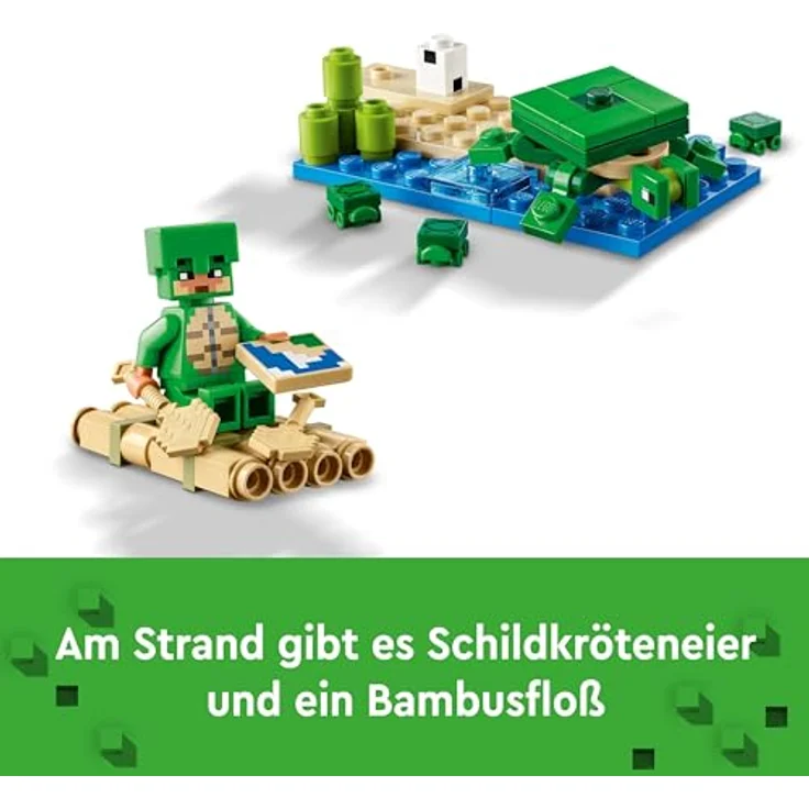 LEGO Minecraft Das Schildkrötenstrandhaus, Spielzeug-Haus mit Zubehör für Mädchen und Jungen ab 8 Jahren, Set mit Tieren und Figuren aus dem Videospiel, Geschenk für Gamer 21254 – Bild 4