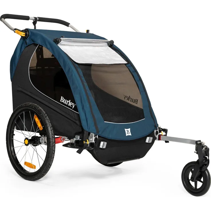 Burley Encore® X, Veloanhänger für Kinder mit Federung, leicht, 20'' Räder, 60L Stauraum, inkl. Buggy-Kit