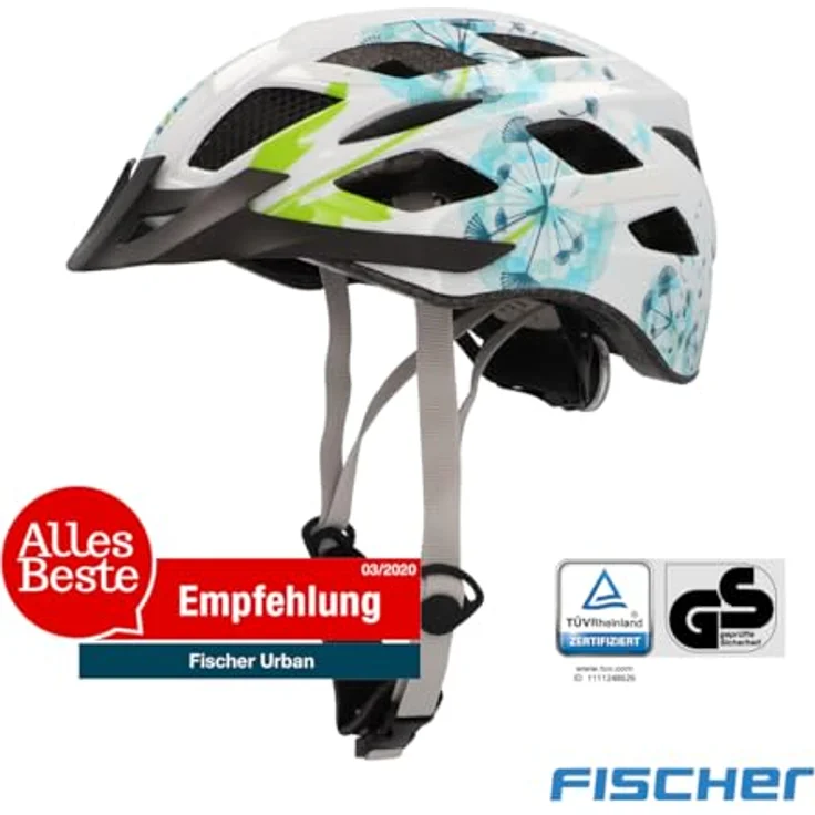 Fischer FISCHER bicycle Urban Flower helmet (white size S/M) – Bild 3