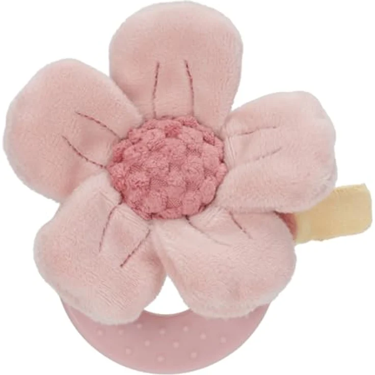 Little Dutch Fairy Garden Unilelu, Geschenkset mit Schmusetuch, Kuscheltiers Hirsch und Beissring, rosa – Bild 5