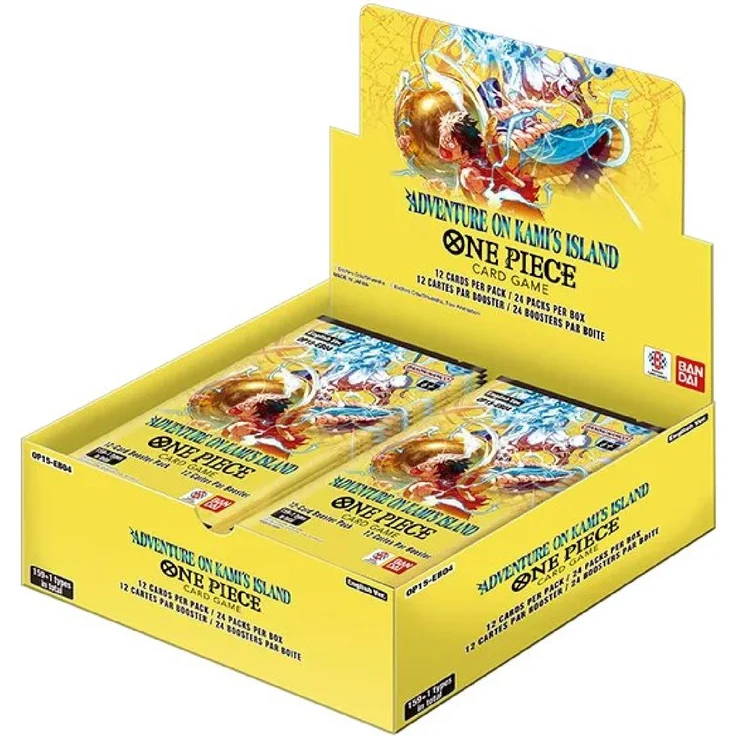 Bandai One Piece Adventure on Kami's Island OP-15 Booster Display, englisches Sammelkartenset mit 24 Booster Packs und neuen seltenen Karten