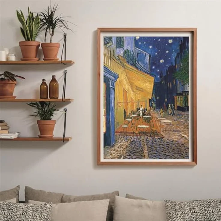 Clementoni Jigsaw Puzzle 'Café Terrace at Night' von Van Gogh, 1000 Teile, 68 x 48 cm, umweltfreundlich, Made in Italy – Bild 6