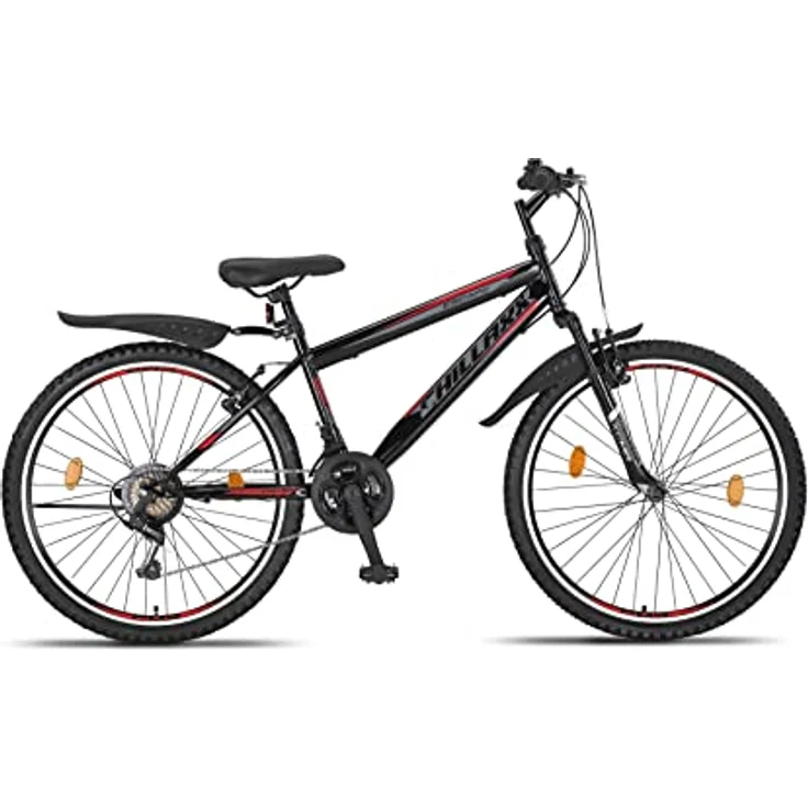 Chillaxx Bike Escape Premium Mountainbike 26 Zoll Schwarz-Rot V-Bremse - 21 Gang Schaltung – Bild 2