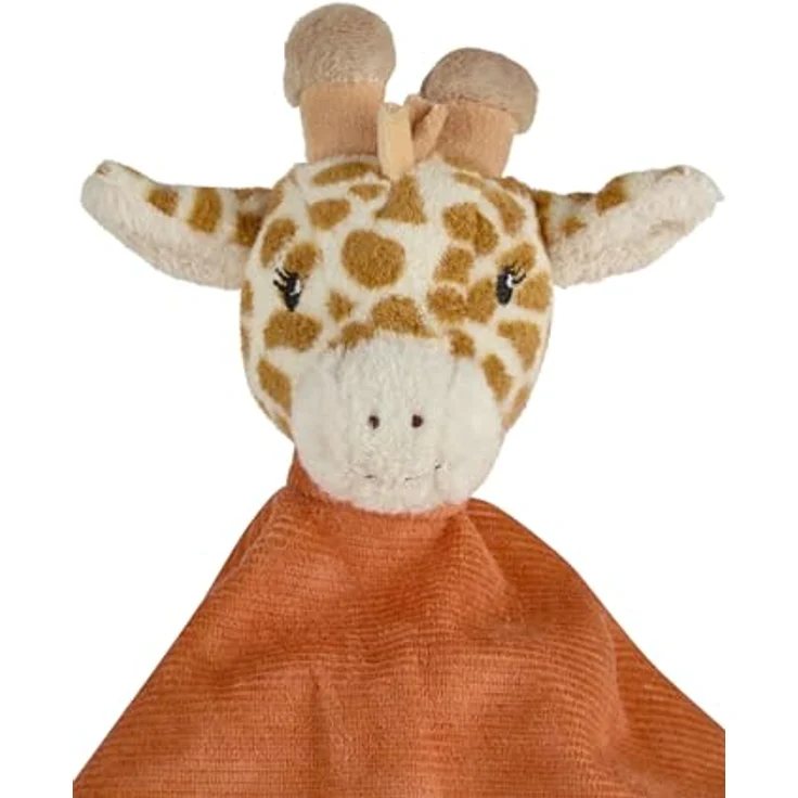 Sterntaler Schmusetuch M Giraffe Kaya, Kuscheltuch aus Flausch und Cord, weiche Polyesterwatte, goldbraun, für Neugeborene und Kleinkinder – Bild 4