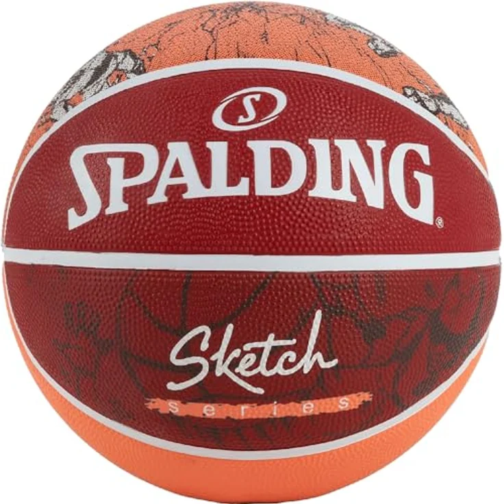 Spalding Basketball Sketch Dribble, hochwertiger Basketball mit attraktivem Design – Bild 1