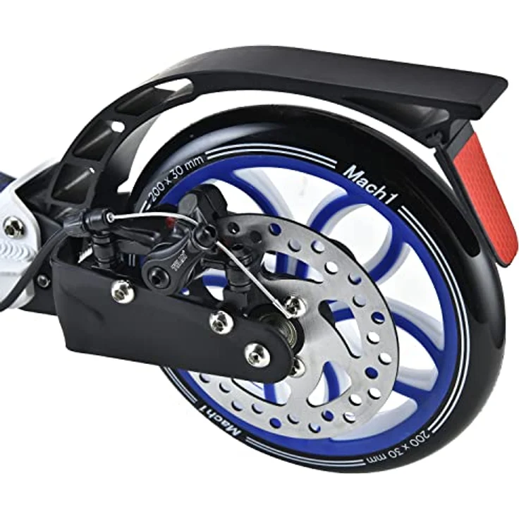 Mach1 Cityroller Kick Scooter mit 200mm XXL Rädern, klappbar und höhenverstellbar, geeignet für Erwachsene bis 100kg – Bild 5