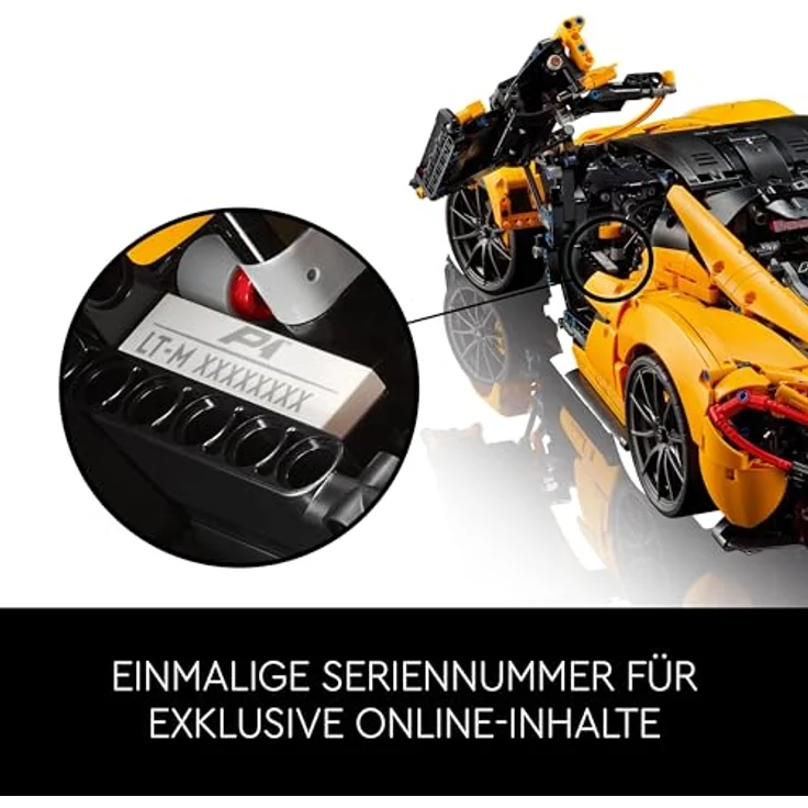 LEGO Technic McLaren P1, Modell-Auto 42172, für Erwachsene, Supersportwagen mit V8-Kolbenmotor und 7-Gang-Getriebe – Bild 5