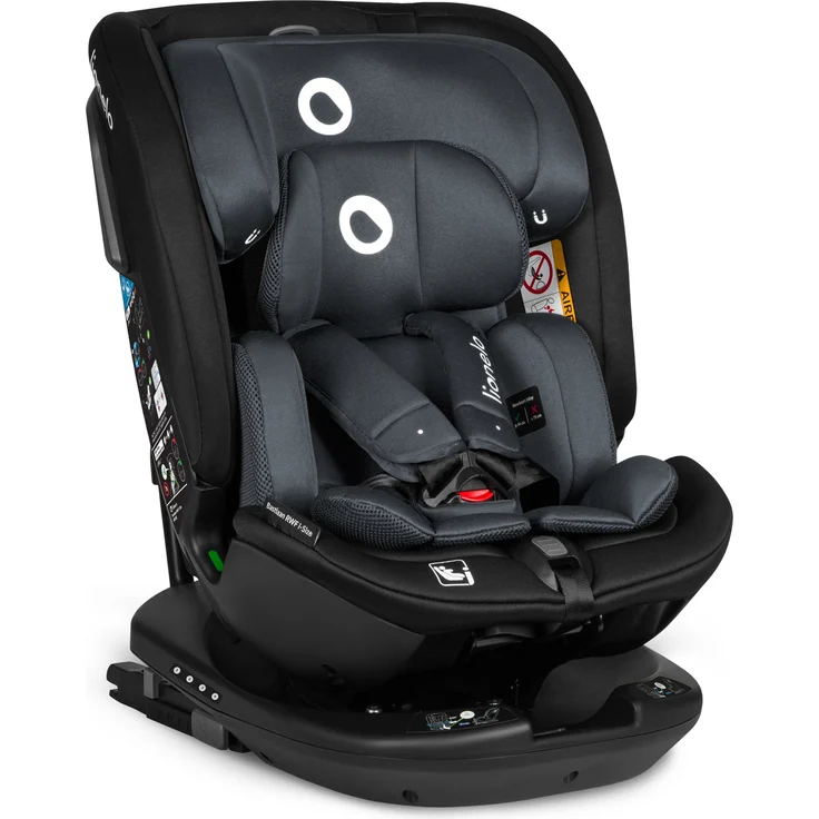 lionelo Autokindersitz Bastiaan RWF i-Size, 4 Sitze in 1/360' drehbare Basis / ISOFIX / Top-Tether, blau – Bild 1