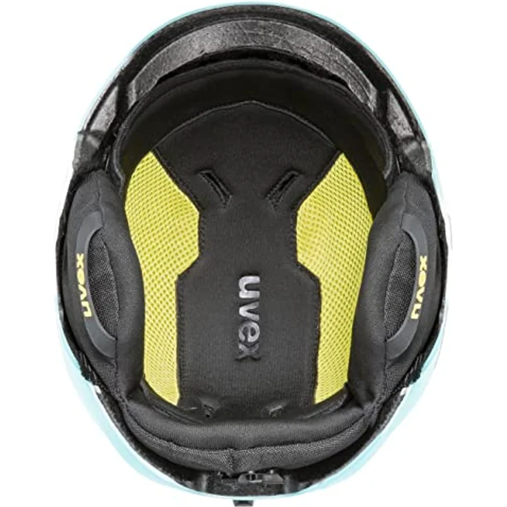 uvex Kinder Skihelm viti, Turquoise Rabbit, verstellbares IAS System, FAS-Gurtband, monomatic Komfortverschluss – Bild 4