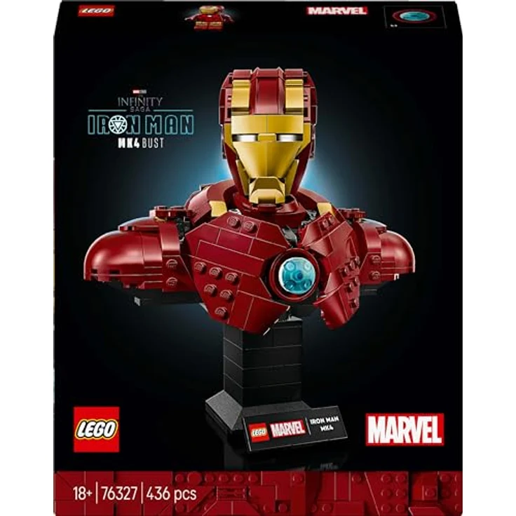 LEGO Marvel 76327, Iron Man MK4 Büste, 436-teilig, 17 cm hoch, für Erwachsene – Bild 10