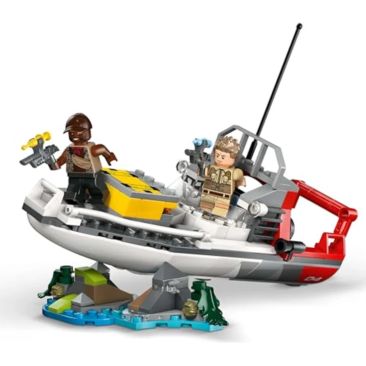 LEGO Jurassic World 76974 - Mosasaurier: Die Bootmission, 858 Teile, ab 9 Jahren, beweglicher Dino mit aufklappbarem Maul und detailreichem Boot – Bild 7