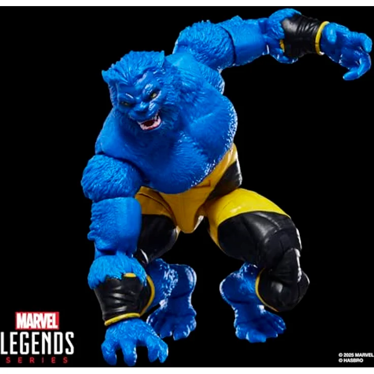 Marvel Legends Series Marvel's Beast Action-Figur, 15 cm bewegliche Sammelfigur mit 4 Accessoires und Comicbuch-Accessoire, inspiriert von den Astonishing X-Men Comics – Bild 4