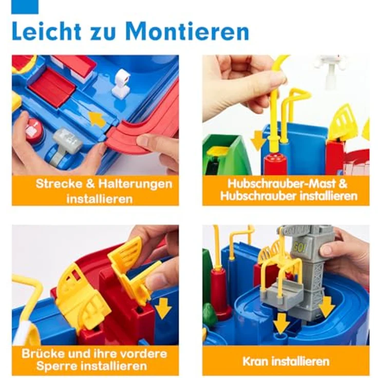 Auto Spielzeug ab 3 4 5 6 Jahre - Track Cars Spielzeug Autobahn Kinder für Kinder Jungen Mädchen über 3 Jahre, Abenteuer Autopark für Geschenk – Bild 10