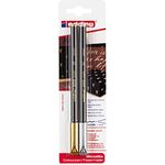 edding 1200 Metallic Fasermaler - Gold, Silber - 2 Stifte - Rundspitze 1-3 mm - Zum Malen, Schreiben und Zeichnen mit Glänzendem Metalliceffekt - Für Gästebücher, Grußkarten, Fotoalben, Scrapbook