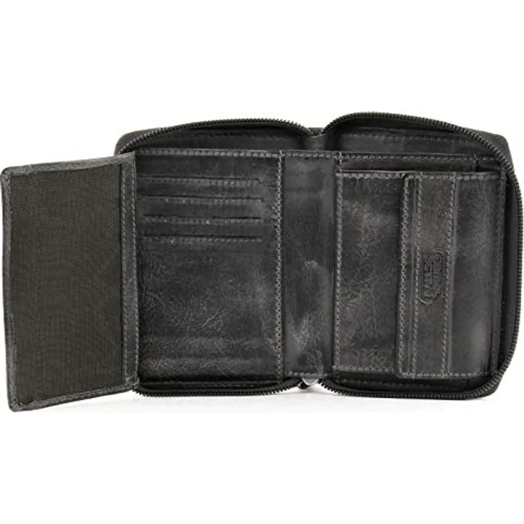 camel active bags Melbourne Herren Geldbörse Mittelgroß Schwarz – Bild 3