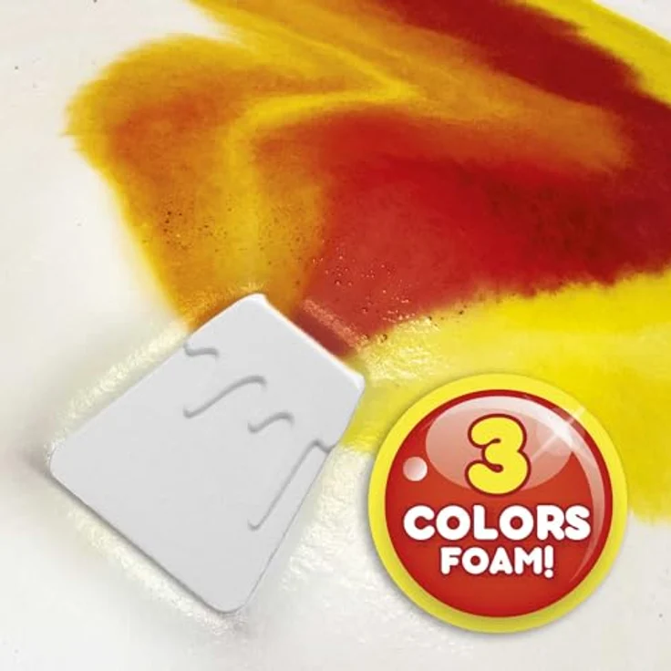 INKEE Foamy Volcano | Badebombe Kinder in Vulkan-Form, Badekugel Kinder Gelb, Rot & Orange mit Cola-Duft & Macadamia-Öl, Super Cremig – Bild 5