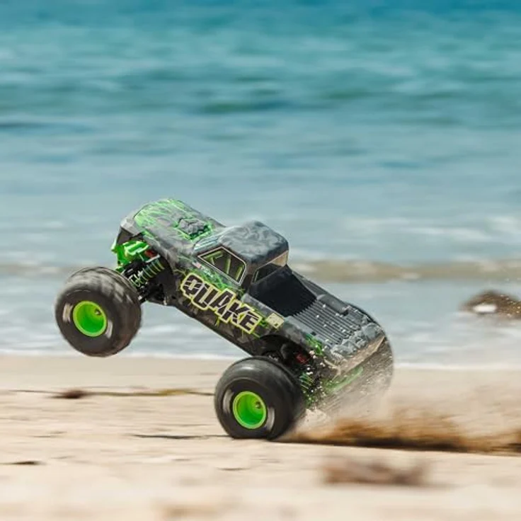 Arrma QUAKE 223S DSC ARTR, Monstertruck 1:10 mit bürstenlosem Elektromotor, 80,5 km/h, 2WD Heckantrieb, grün – Bild 8