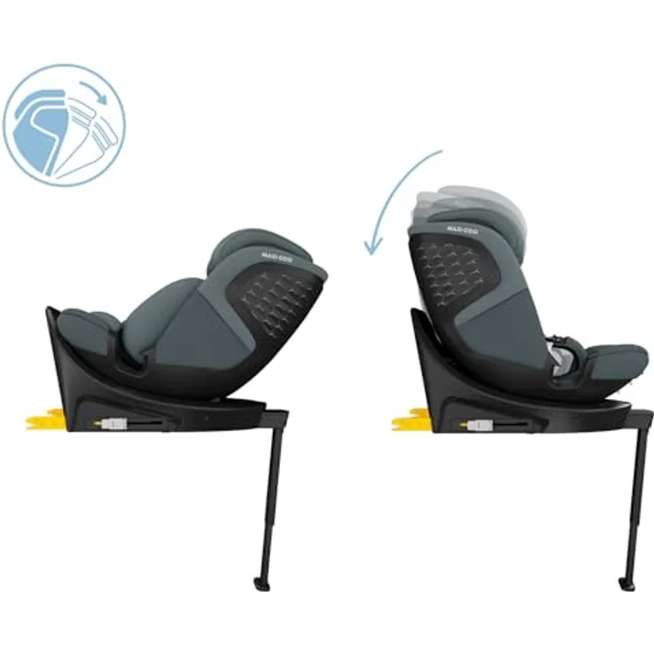 Maxi-Cosi Autokindersitz Emerald S i-Size - Tonal Graphite, Reboarder Kinder Autositz bis 36 kg & Isofix-Base, 360° Rotationsfunktion - Preisvergleich – Bild 3