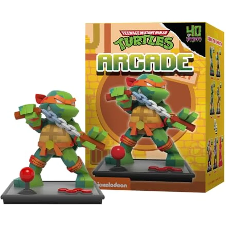Mighty Jaxx Teenage Mutant Ninja Turtles Hidden Dissectibles, Sammelfiguren-Box mit 6 Figuren (6 regulär, 1 selten) im Arcade-Design, ca. 10 cm hoch – Bild 4