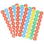AVERY Zweckform 3055 Verstärkungs Ringe (Folie, reißfest) 160 Aufkleber bunt