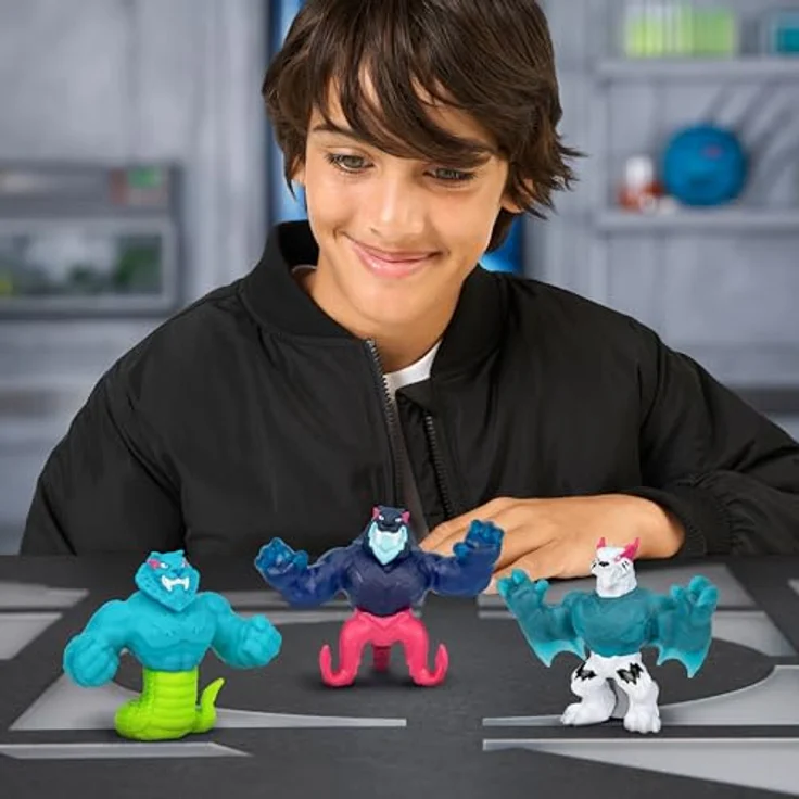 MRBEAST LAB Figura el?stica - Hyper Fusion Cobra Panther, elastische Sammelfigur, 11 cm, superelastisch, halb Schlange, halb Panther – Bild 4