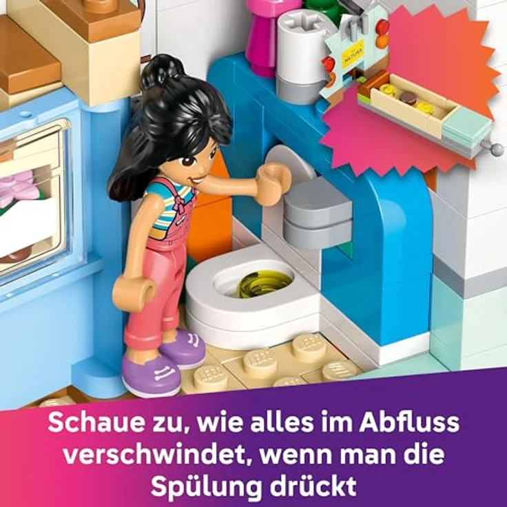LEGO Friends Wohnmobil, Bauset mit 3 Minifiguren und Frettchen Tierfigur, kreatives Spielset für Camping-Abenteuer, Geschenk für Mädchen ab 7 Jahren – Bild 4