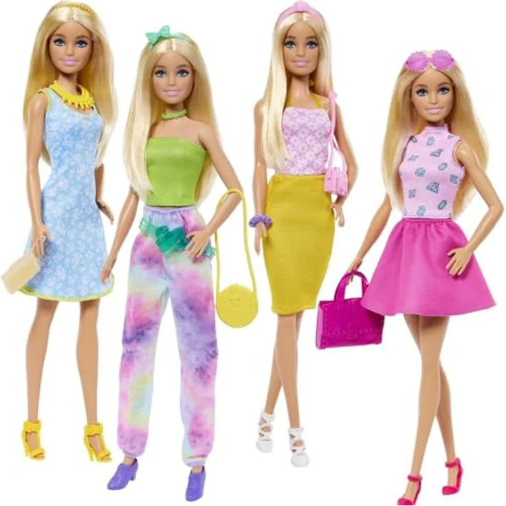 Mattel GmbH Anziehpuppe Barbie Modepuppe mit 25-tlg. Mix-and-Match Moden & Accessoires, für kreative Spielwelten ab 3 Jahren – Bild 3
