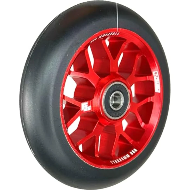 Fantic26 Spy7 Stunt-Scooter Rolle 110mm Abec11 Rot – Bild 3