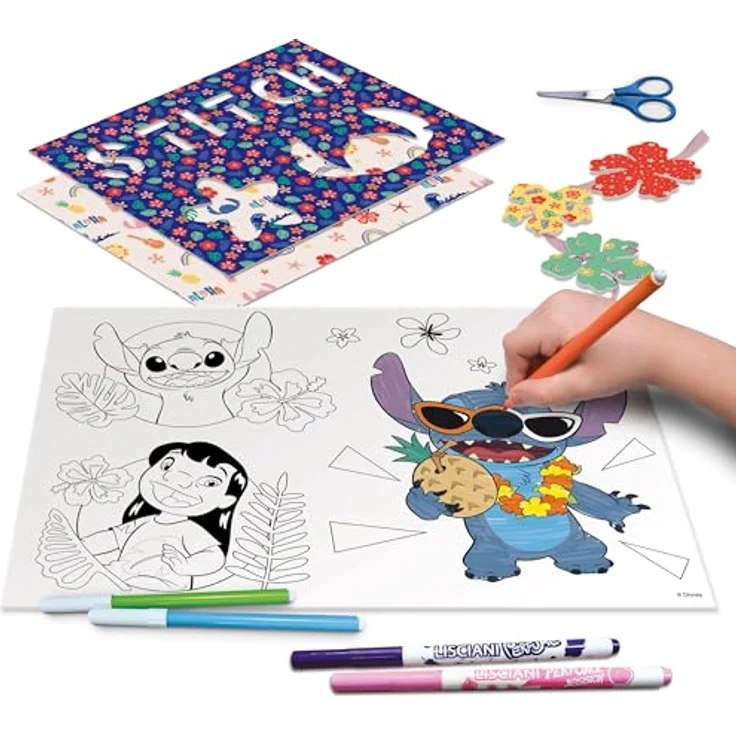 Lisciani Disney Stitch Zeichenschule mit Licht-Tisch, A4 Leuchttisch, inklusive Schablonen und Duft-Stiften, für Kinder ab 5 Jahren – Bild 7