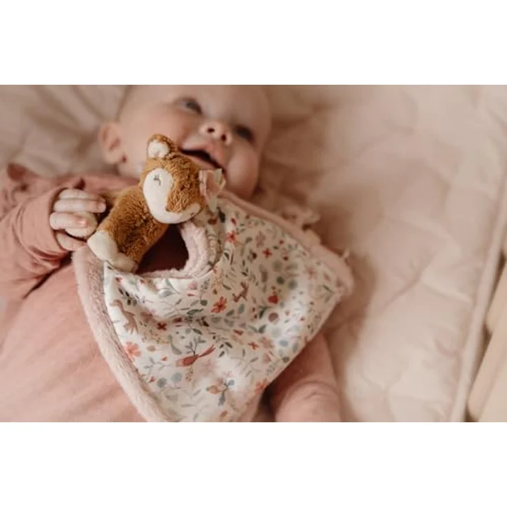 Little Dutch 9027 Kuscheltuch Schnullertuch - Fairy Garden rosa - 100% Polyester, ab der Geburt geeignet – Bild 4