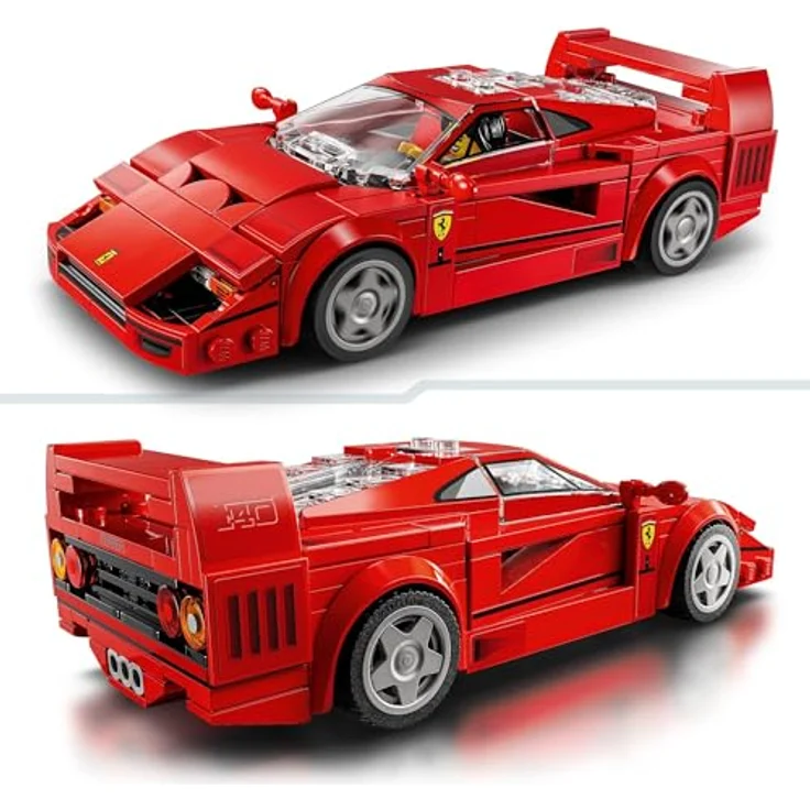 LEGO Speed Champions Ferrari F40 Supersportwagen, Bauset mit baubarem Spielzeugauto und Fahrer-Minifigur, für Kinder ab 9 Jahren, Geschenk für Jungen und Mädchen, 76934 - Preisvergleich – Bild 3