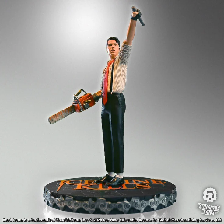 Knucklebonz Ice Nine Kills Rock Iconz Statue Spencer Charnas, 25 cm, handbemalt, limitiert auf 3000 Stück mit Echtheitszertifikat