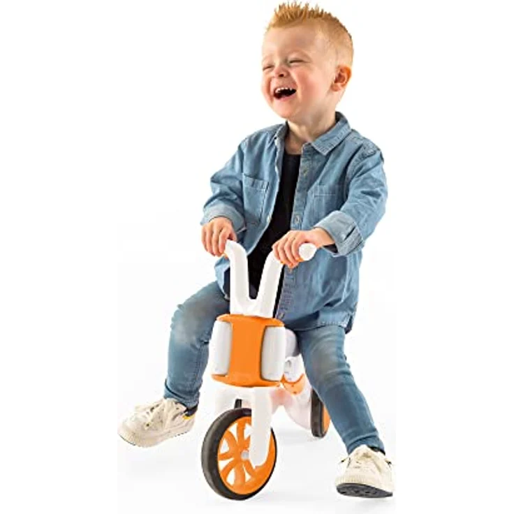 Chillafish Bunzi Laufrad und Dreirad, 2-in-1 Spielfahrzeug für 1-3-jährige, höhenverstellbares Baby Dreirad und erstes Laufrad in einem, leise Nicht markierende Räder - Ginger – Bild 2